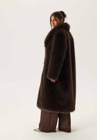 Long Faux Fur Coat