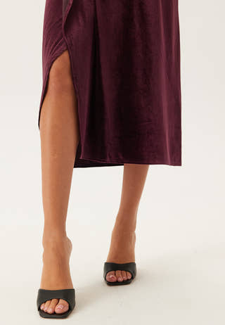 Overlap Velvet Dress