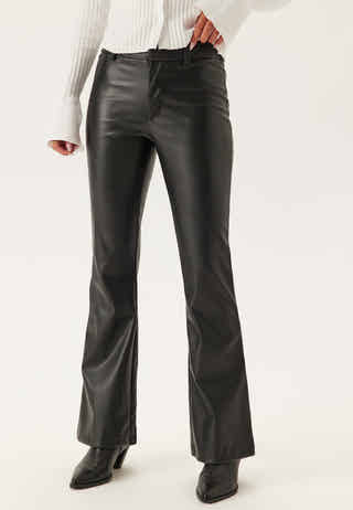PU Bootcut Trousers