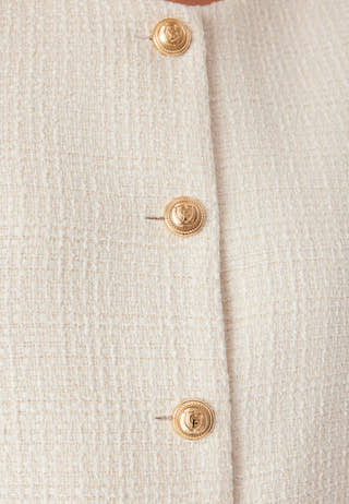 Wide Sleeve Bouclé Jacket