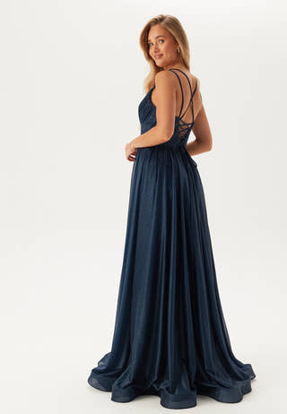 Sparkling Evening Dress With Tie Back