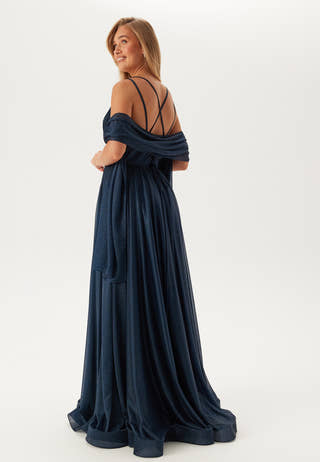 Sparkling Evening Dress With Tie Back