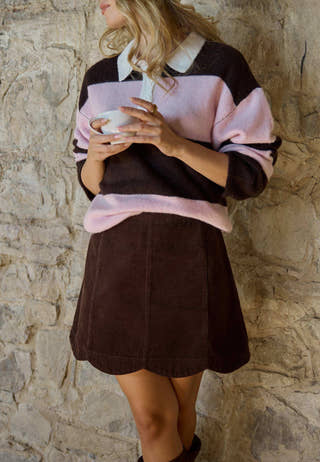 Corduroy Mini Skirt