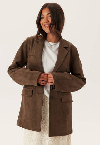 Faux Suede Jacket