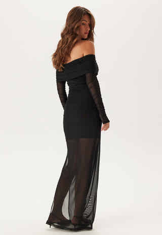 Rani Off Shoulder Mesh Maxi Dr