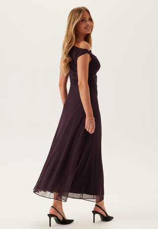 Violet Hanky Hem Jersey Midi