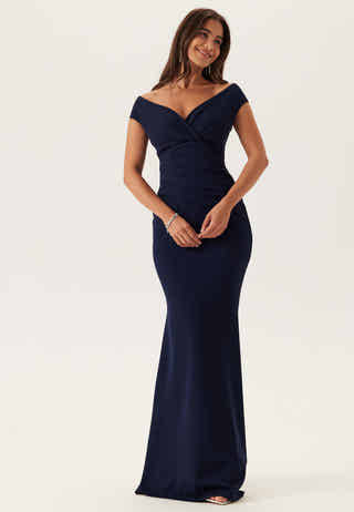 Bardot Pleat Maxi Dress