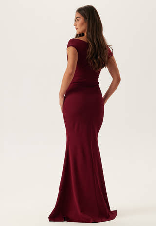 Bardot Pleat Maxi Dress