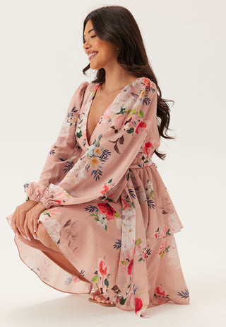 goddiva-floral-long-sleeve-tiered-skater-dress