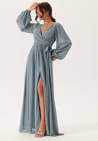 Long Sleeve Chiffon Dress