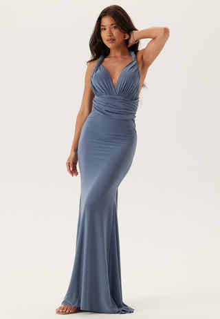 Multi Tie Fishtail Maxi Dress