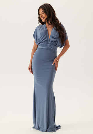 Multi Tie Fishtail Maxi Dress