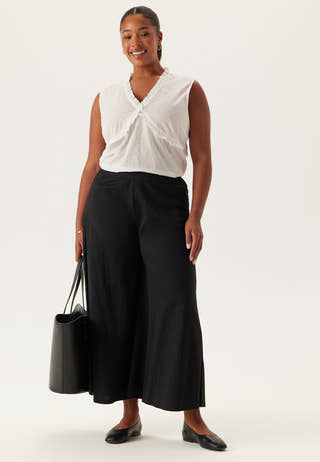 Ankle Soft Wide Leg Pants