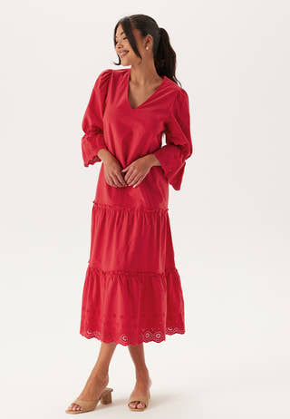 Broderie Anglaise Long Dress