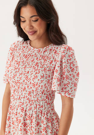 Butterfly Sleeve Short Dress