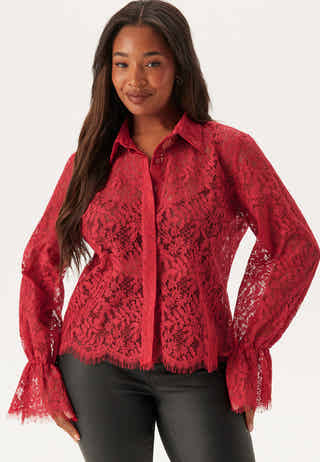 Buttoned Lace Shirt