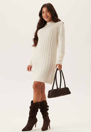 Cable Knit Sweater Dress