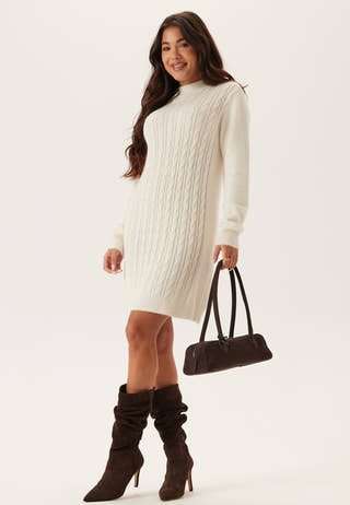 Cable Knit Sweater Dress