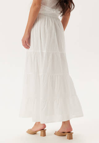 Cotton Dobby Dot Maxi Skirt