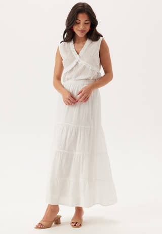 Cotton Dobby Dot Maxi Skirt