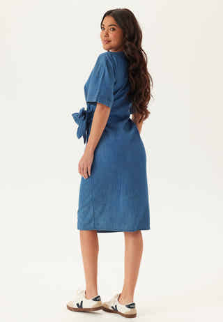 Denim Wrap Dress