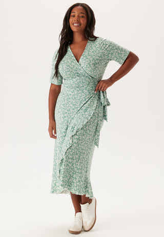 Frill S/S Wrap Dress