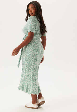 Frill S/S Wrap Dress