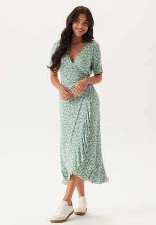 Frill S/S Wrap Dress