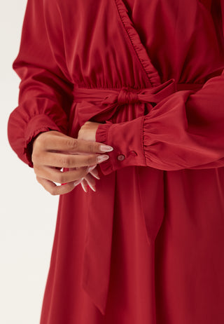 Frill Wrap Dress