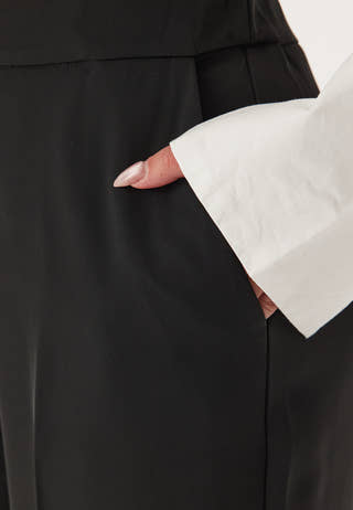 High Waist Wide Suit Pants