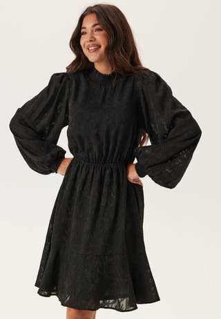 Jacquard Flounce Dress