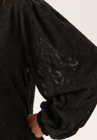 Jacquard Smock Blouse