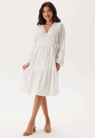 Jersey Structure Wrap Dress