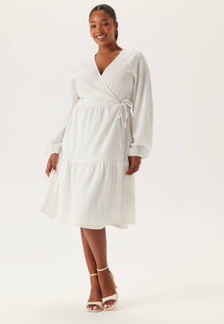 Jersey Structure Wrap Dress
