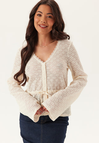 Peplum Lace Cardigan