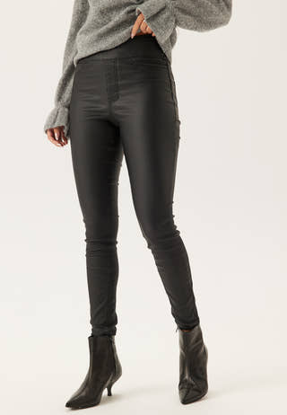 Push-up Coated Slim Trousers