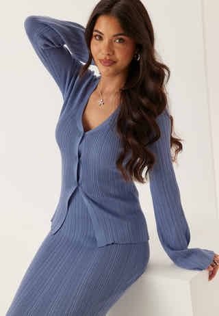 Rib Sculpted Knitted Dress