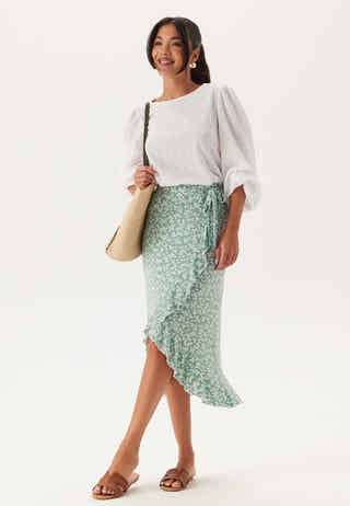 Frill Wrap Skirt