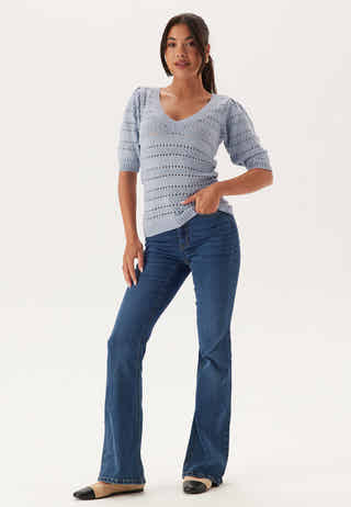 Short Sleeve Knit Sweater