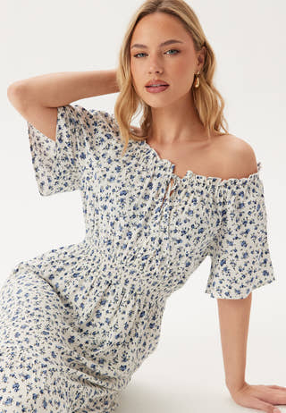 Smock Maxi Viscose Dress