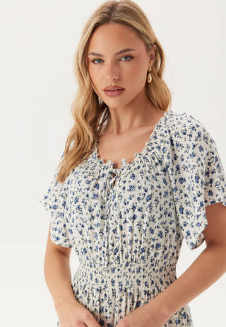 Smock Maxi Viscose Dress