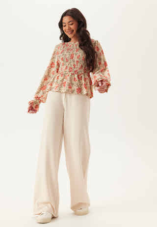 Structure Smock Peplum Top