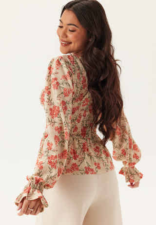 Structure Smock Peplum Top