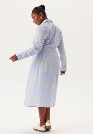 Tie Detail Cotton Shirt Dress