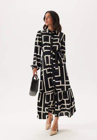 Viscose Long Sleeve Dress