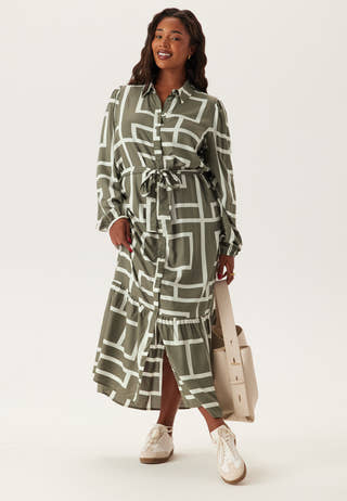 Viscose Long Sleeve Dress