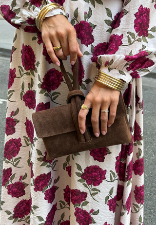 Barletta Small Suede Bag