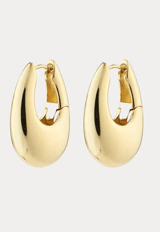 Autumn Chunky Retro Hoop Earri