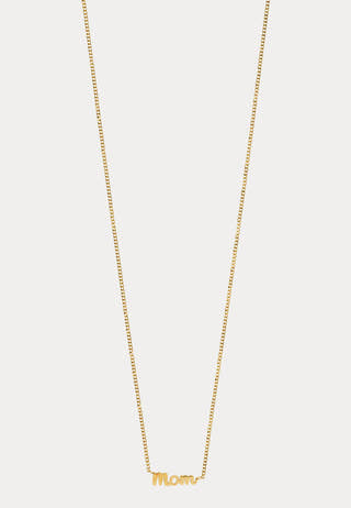 Mom Necklace Gold-plated