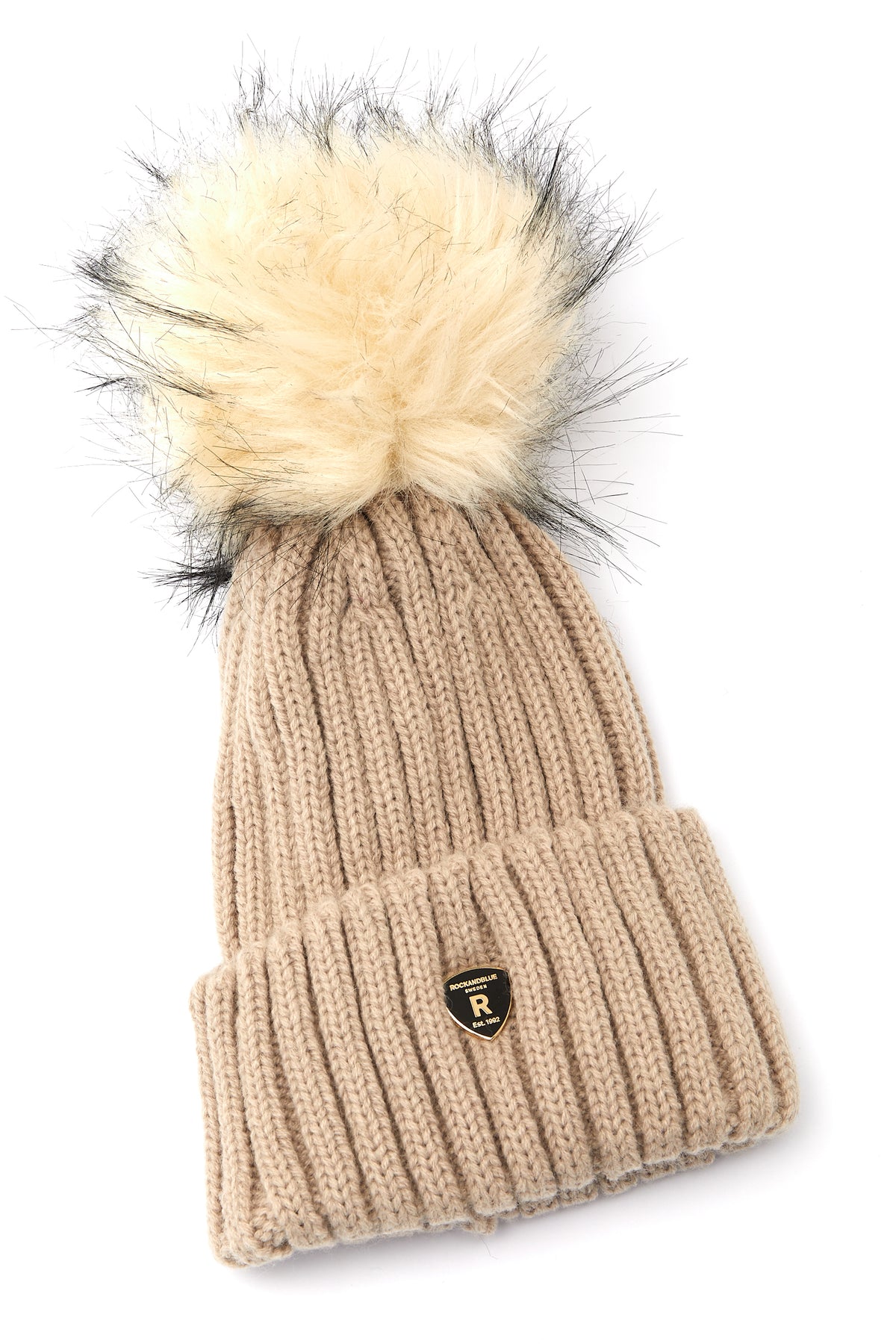 Pom Pom Hat Black Natural